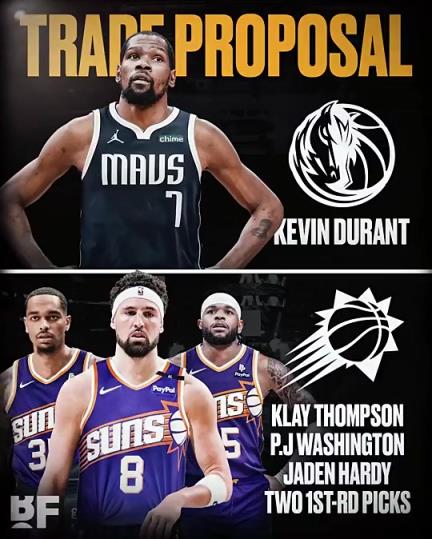 和歐文濃眉組三巨？美媒：獨行俠可用克萊+PJ+哈迪+倆首輪去換KD