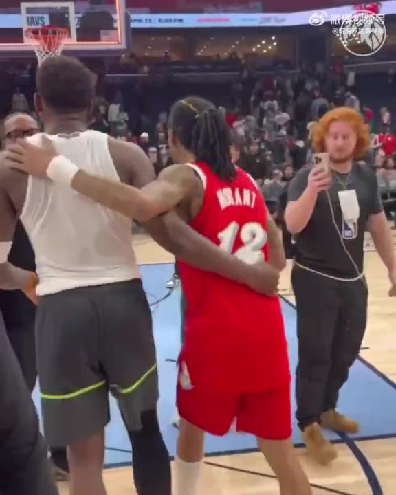 狼王&槍王惺惺相惜！華子賽后與莫蘭特相互致意！