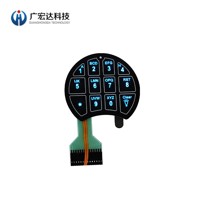 密碼鎖帶背光面板